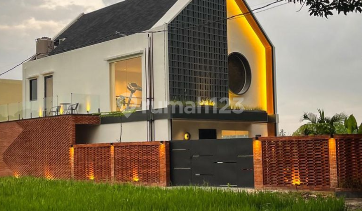 Villa View Sawah dan Gunung Dekat Pusar Ubud di Abiansemal Badung