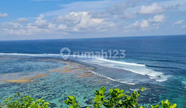 Tanah Tebing Eksklusif Langka Ocean View Sunset View di Ungasan