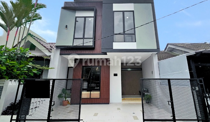 Rumah Brand New Fasad Modern Contemporer di Nusa Loka Bsd Row Jalan Lebar