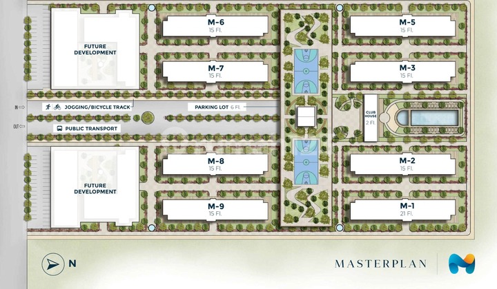 Dijual Monde City Apartment Type 2 Bedroom