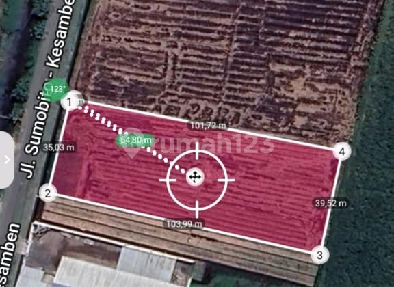 Dijual Tanah Kesamben Jombang 400 Ribu/M²