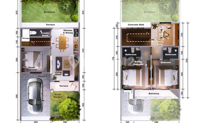 Di Jual Rumah Baru Dua Lantai Lokasi Premium Denpasar