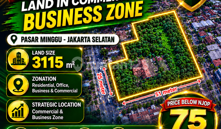 Tanah Komersil 3115M² Siap Bangun di Pasar Minggu Jakarta Selatan Tanah Komersil 3115M² Siap Bangun di Pasar Minggu Jakarta Selatan