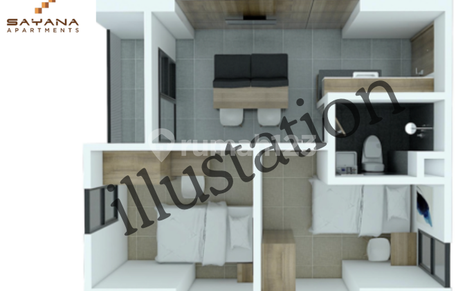 Apartemen Sayana Tipe 2Br 36M2 Termurah dan Unit Baru