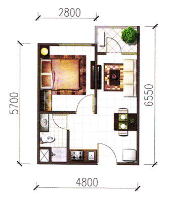 Apartment Sky Terrace (1 BR) 2