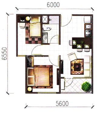 Apartment Sky Terrace (2 BR) 2