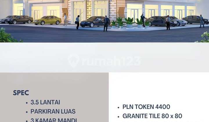 Ruko Baru 3,5 Lantai, Nol Jalan Raya, Surabaya Barat, Siap Huni, Lokasi Strategis, Area Komersial