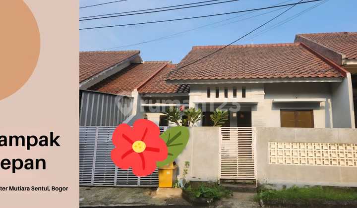 Rumah di Jalan Raya Alternatif Sentul di Cluster Mutiara Sentultiara Bogor