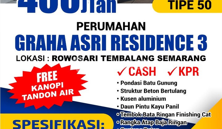 Graha Residence 3 Housing Free Canopy and Tank 1