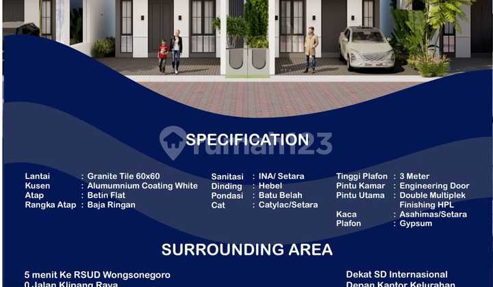 Kavling Siap Bangun Rumah Free Kanopi SHM 2