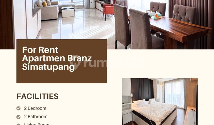 For Rent Branz Simatupang Apartment 2 Bedroom Well Furnished