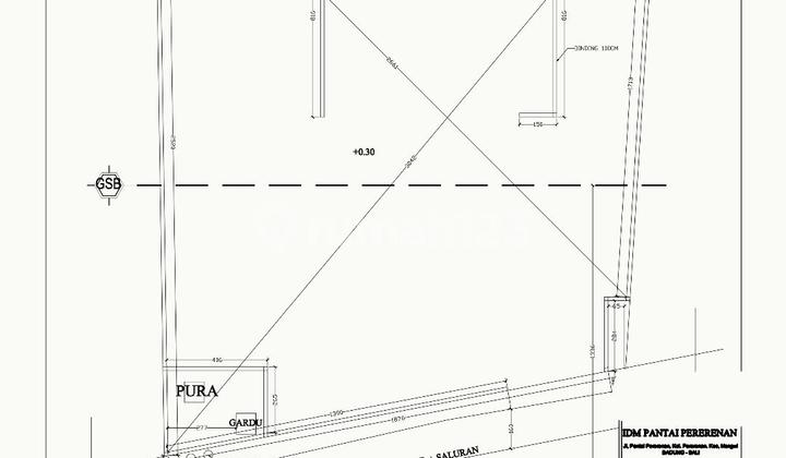 Land for Leasehold in Pantai Pererenan, Bali - Pink Zone - 17.5 Years Land for Leasehold in Pantai Pererenan, Bali - Pink Zone - 17.5 Years