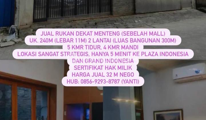 Sell shop house near Menteng, Central Jakarta with SHM (Certificate of Ownership) 2