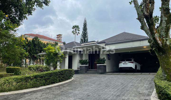 For Sale Luxury House with Villa Aesthetic in Rancamaya Bogor - Mount Salak View, Semi Furnished, Elite & Comfortable Neighborhood