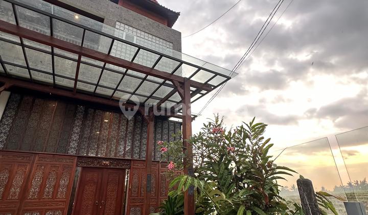 For Rent - Villa Padi Harvest Palace Tanah Lot | 3+1 Bedroom Luxury Villa | Mountain-Rice Field-Ocean View | Billiard Table | 2 Living Rooms | Private Pool | SHM & Building Permit Included