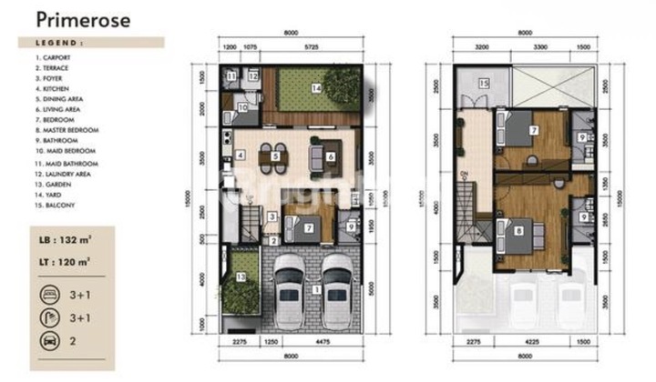 For Sale Primary Adhiwangsa Bali Phase 3 Primose Type 2 Floors 3+1 Bedrooms Pemogan South Denpasar 2