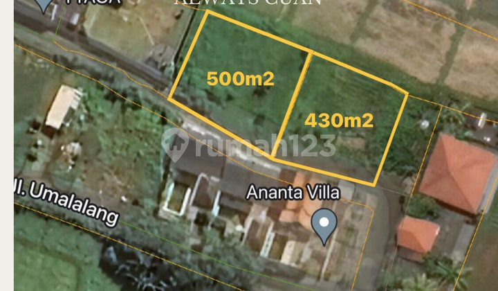 Dijual Tanah Luas 930 Diap Bangunt Pantai Cemagi Dijual Tanah Luas 930 Diap Bangunt Pantai Cemagi