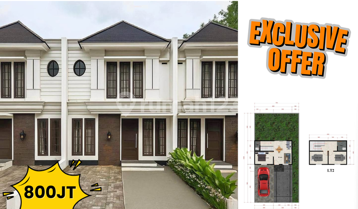 Coal Available! 2-Story American Classic House in Sukabangun Palembang 1