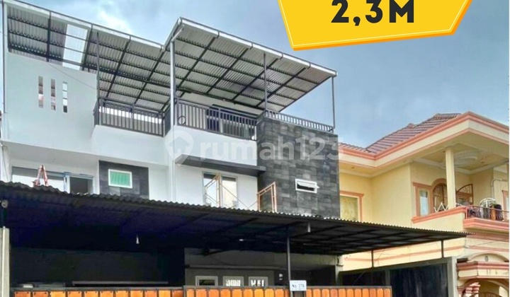 Dijual Rumah 3 Lantai di Bank Raya Demang Palembang