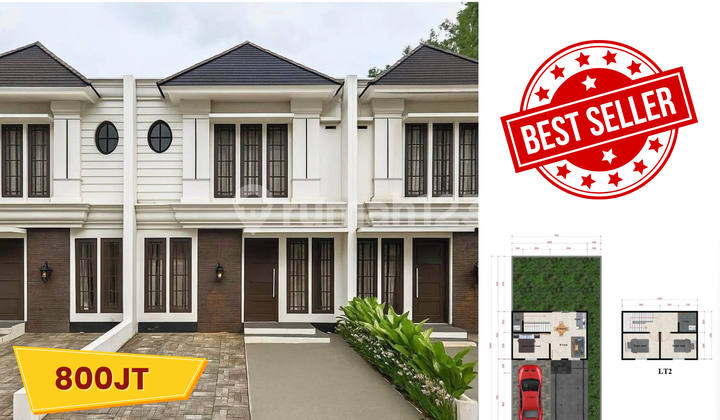 Rumah 2 Lantai American Classic di Sukabangun Palembang | LT 101 M²