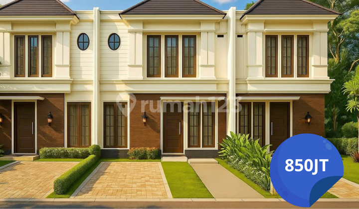 Dijual Rumah 2 Lantai American Classic di Naskah Km 6 Palembang