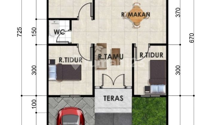 For Sale Burlian Cluster House in Sukabangun 2 Palembang 2