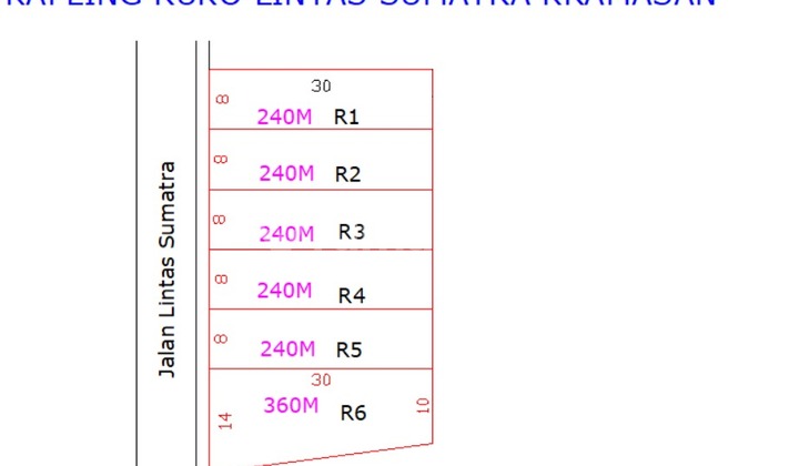 Land for Sale Alongside Trans-Sumatra Highway Near Citraland Land for Sale Alongside Trans-Sumatra Highway Near Citraland