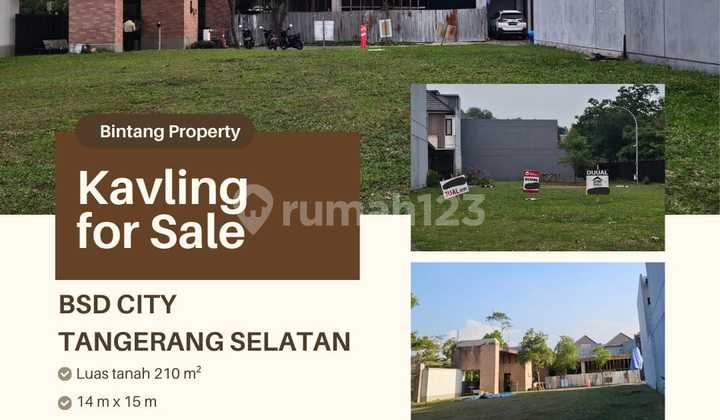 Tanah Kavling di Bsd Tangerang Selatan PPJB 210M² Nego