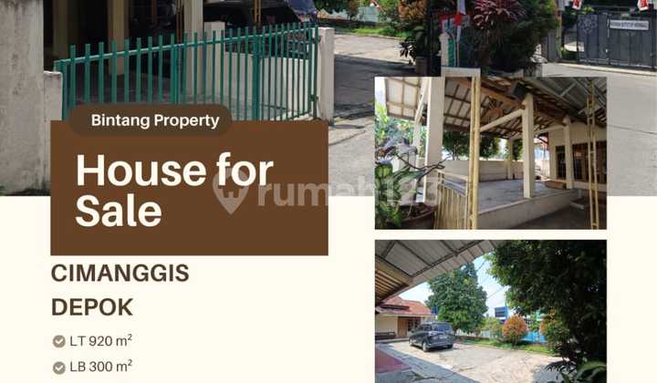 House for Sale with Large Land Near Cisalak Market Depok