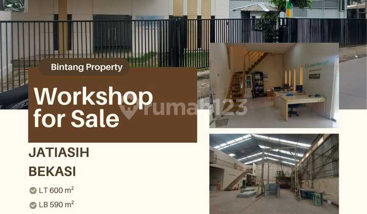 Workshop Office Warehouse for Sale in Jati Asih Bekasi Near Toll Road
