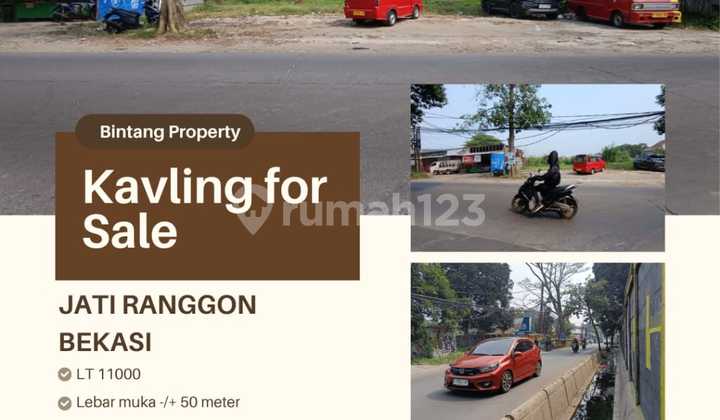 For Sale and For Rent Land in Jatiraden Near Jatiwarna Toll Road
