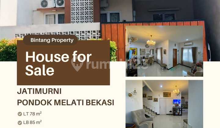 Dijual Rumah di Jatimurni Pondok Melati Bekasi Dalam Cluster Semi Furnished