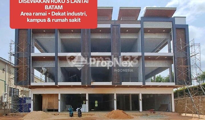 Disewakan Ruko 3 Lantai Kda Belian, Batamarea Ramai Dekat Industri, Kampus & Rumah Sakit.