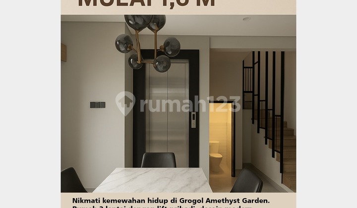 The cheapest premium house with an elevator, 3 floors, 5 bathrooms, 5 bedrooms 1