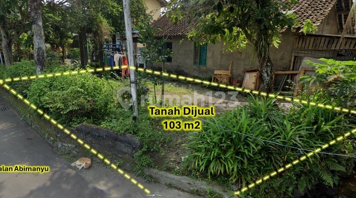 Tanah hook 103 m² dekat Pasar Rejodani, Ngaglik Sleman
