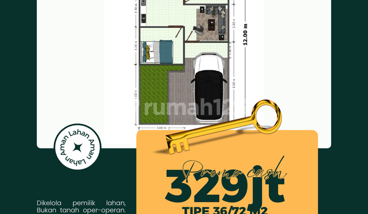 Rumah Harga 300 Jutaan Dekat ke Surabaya 2