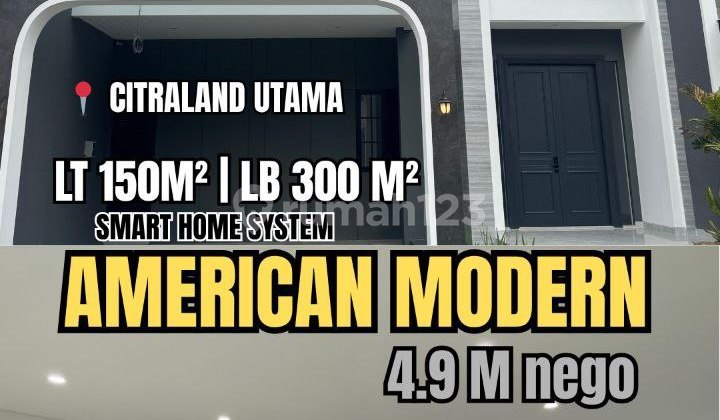 Dijual Rumah Baru American Modern Citraland Surabaya Dijual Rumah Baru American Modern Citraland Surabaya