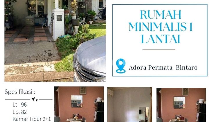 Dijual Rumah.minimalus Lokasi Strategis di Bintaro Sektor 9 Tangerang Selatan 1