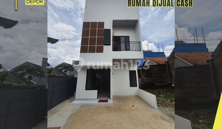 Sell Cheap Cash House 2 Floors Near Toll in Cimanggis Depok 550Jt