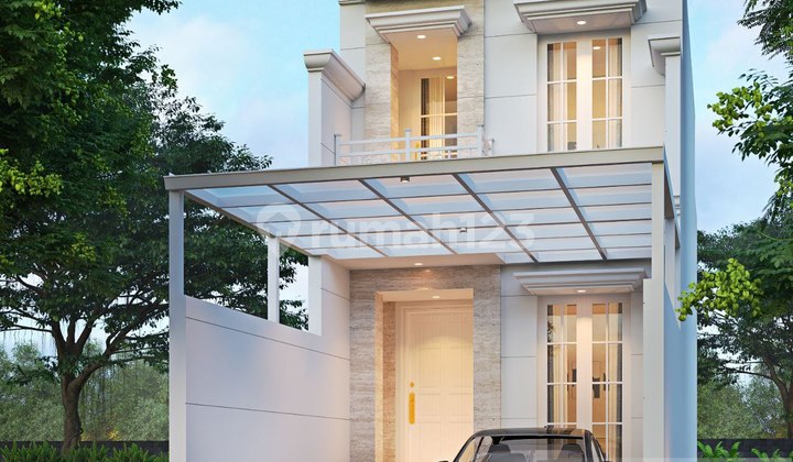 Rumah Baru Clasic Modern 2 Lantai di Komplek Margahayu 2