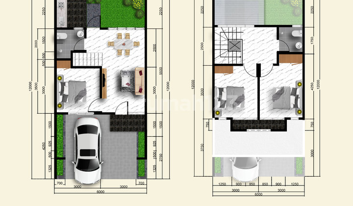2 Lantai - Luas Tanah 120 - SHM - Rumah Baru, Semarang Kota. Limited Units Available. 2