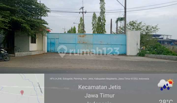 Sale of Former Factory Land in Jetis Mojokerto - Strategic on Provincial Road Surabaya Mojokerto Sale of Former Factory Land in Jetis Mojokerto - Strategic on Provincial Road Surabaya Mojokerto