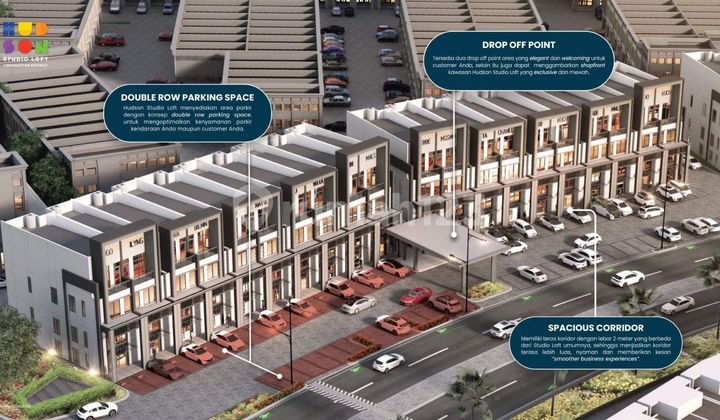 Ruko 4 Lantai Dengan Mezzanine Gading Serpong The Hudson Studio Loft 