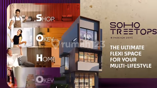 Lowest Price! Karawaci City Center Early Bird Special Promo 3-Story Soho Shophouse 1