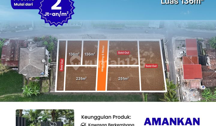 Land for Sale in Sleman, 5 Minutes to UII Campus