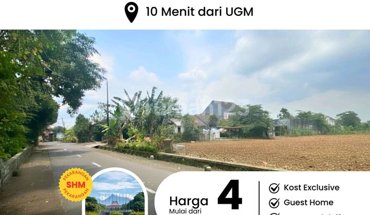 Land for Sale on Damai Street, 10 Minutes to UII Campus