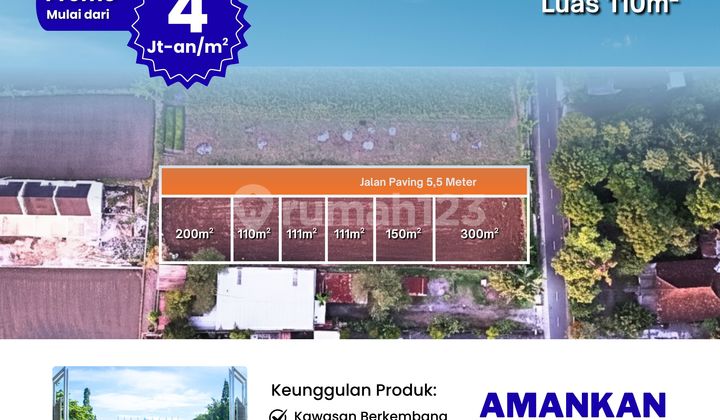 Land in Sleman Near UGM Campus, SHM Yard 500 Million-An