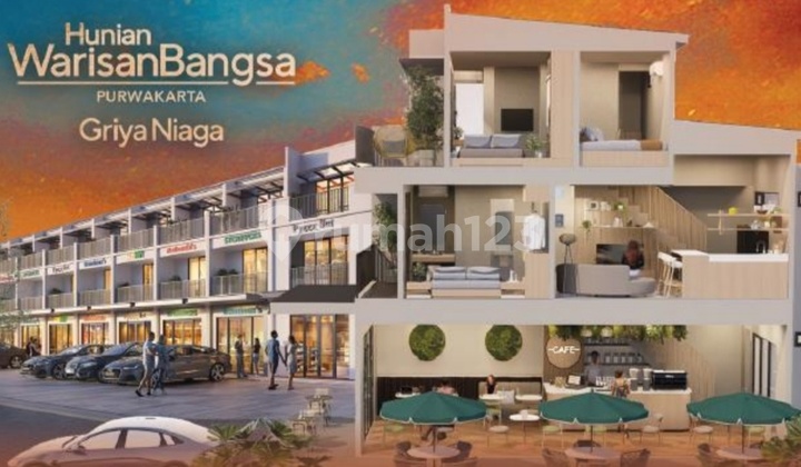 3-Storey Corner Shop House + Carport Purwakarta 2