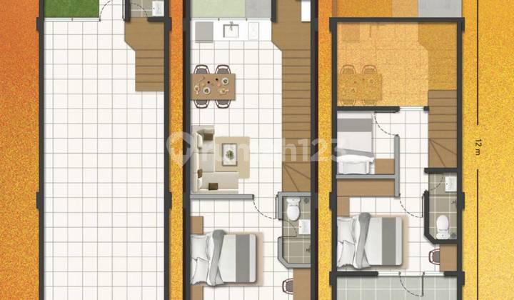 3-Storey Shop House in Griya Niaga, Heritage Residence of Bangsa Purwakarta 2