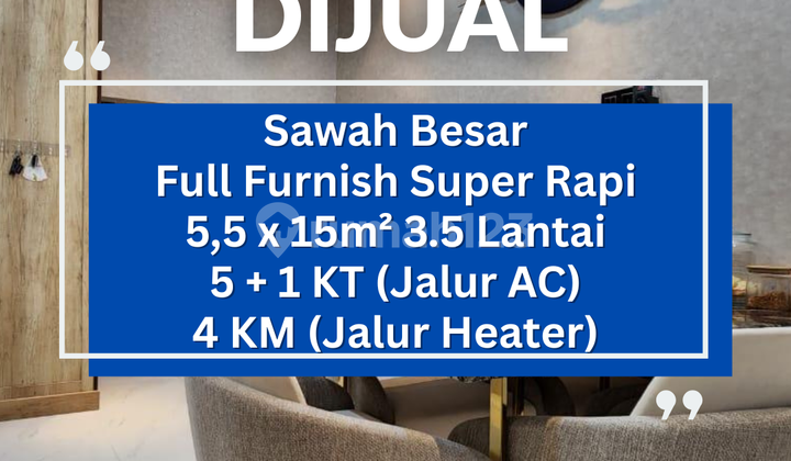 Dijual Cepat Rumah Minimalis Modern Full Furnish Rapi Cantik Sawah Besar Dijual Cepat Rumah Minimalis Modern Full Furnish Rapi Cantik Sawah Besar